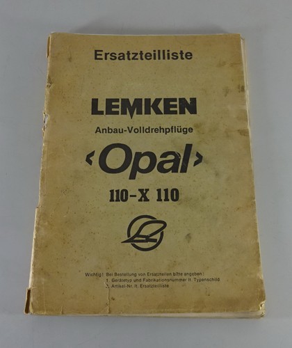 Catalogo parti ricambi - parti, lemken