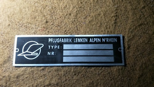 Targa lemken aratro - lemken,
